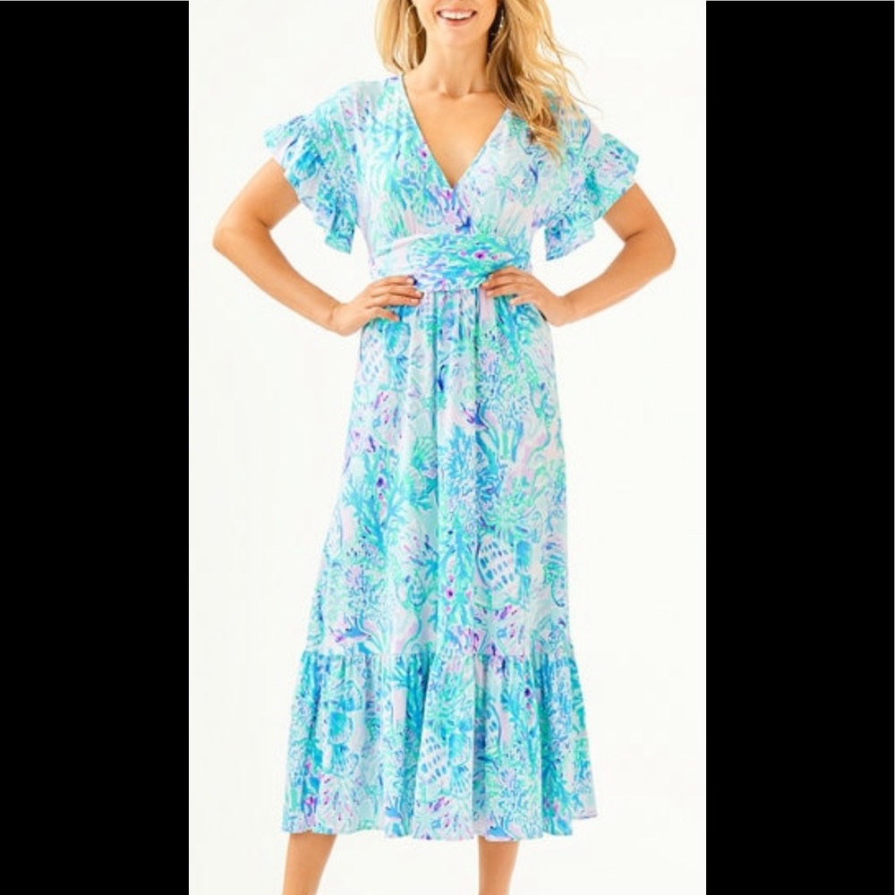 Jessi Flutter Maxi Dress